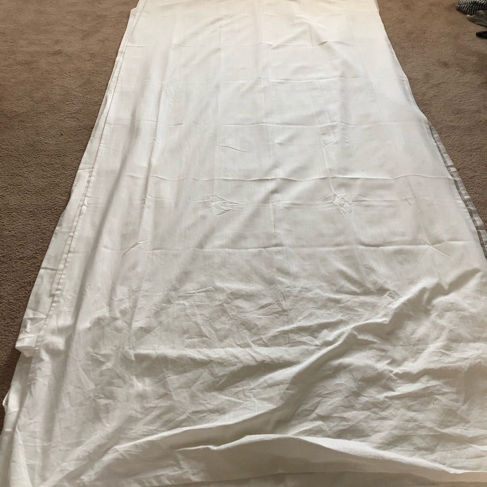 IKEA RITVA curtains, white, length 118”